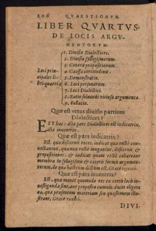 Liber Quartus, De Locis Argumentorum.