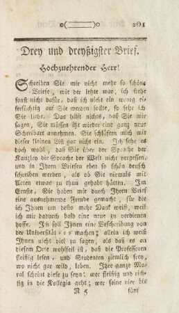 Drey und dreyßigster Brief.
