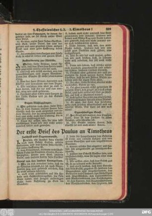 Der erste Brief des Paulus an Timotheus