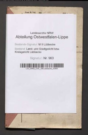 Erblasser: Daubendieck Colon Kleine Niermann, Gerhard Friedrich; Erblasser: Kleine Niermann, Marie Ilsabein, geb. Vette: