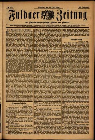 Ausgabe vom Dienstag, den 28. Juli 1896.