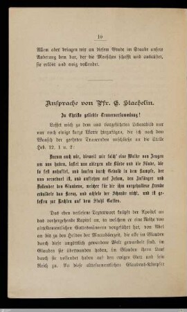 Ansprache