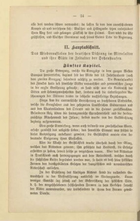 II. Hauptabschnitt