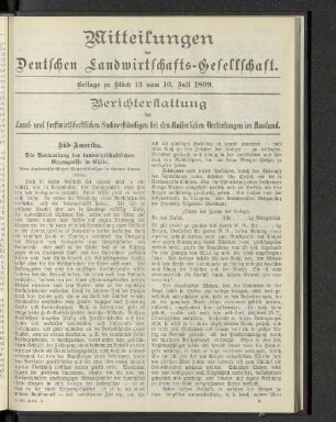 Beilage zu Stück 12 vom 10. Juli 1899.