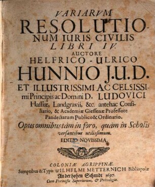 Variae Resolutiones Iuris Civilis