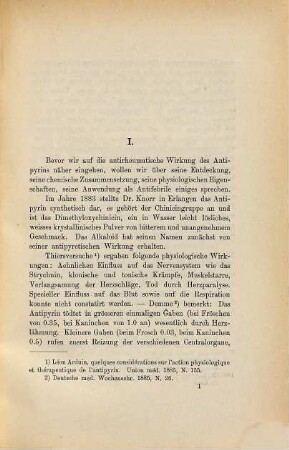 Versuche mit Antipyrin bei Rheumatismus : Inaugural-Dissertation