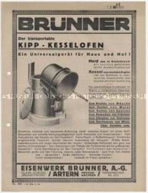Der transportable Kipp-Kesselofen