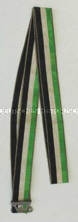 Burschenschaftsband (schwarz, weiß, grün) - Personenkonvolut