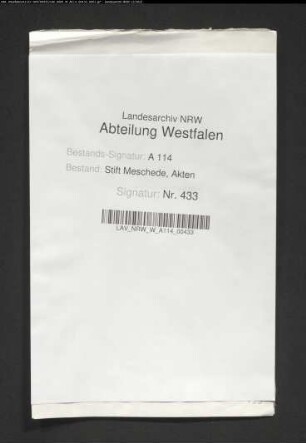 Alten Wynekens-Gut: Joh. Wyneken