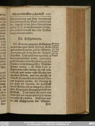 Die Erstgebornen.