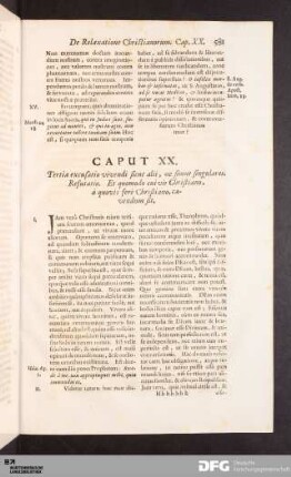 Caput XX. Tertia excusatio vivendi sicut alii, ne simus singulares. Refutatio. Et quomodo cuivis Christiano...