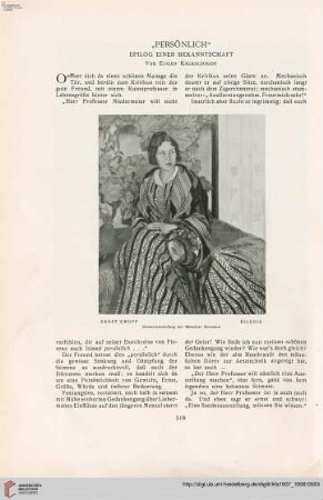 23: "Persönlich", [1] : Epilog einer Bekanntschaft
