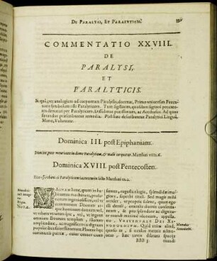 Commentatio XXVIII. De Paralysi, Et Paralyticis.