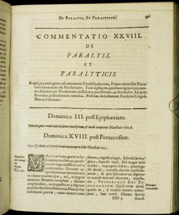 Commentatio XXVIII. De Paralysi, Et Paralyticis.