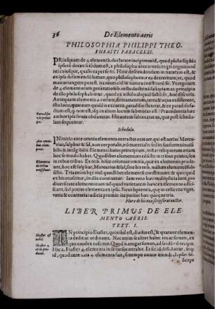Liber Primus De Elemento Aeris