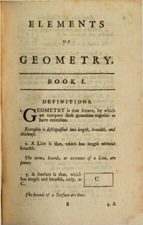 Elements of Geometry : With Their Application to the Mensuration of Superficies and Solids, To The Determination of the Maxima and Minima of Geometrical Quantities, And To The Construction of a great Variety of Geometrical Problems