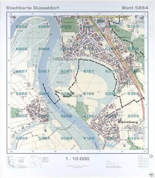 Stadtkarte Düsseldorf, Blatt 5864
