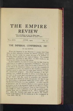 Vol. XIII. June, 1907. No. 77