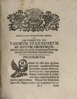 De Circvmspecto Vsv Vasorvm Stanneorvm Ad Potvvm Ciborvmqve, Speciatim Ex Ovis Conficiendorvm, Praeparationem Necessario