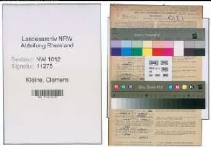 Entnazifizierung Clemens Kleine , geb. 10.03.1914 (Kaufmann)