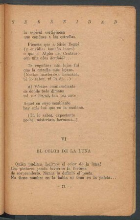 VI - El color de la luna