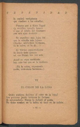 VI - El color de la luna
