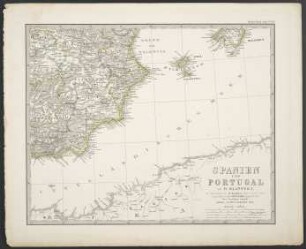 Spanien und Portugal in IV Blättern [Südöstlicher Teil] [Hand-Atlas über alle Theile der Erde nach dem neuesten Zustande und über das Weltgebäude]