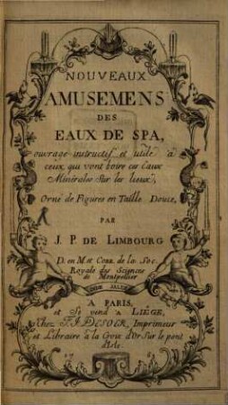 Nouveaux amusemens des eaux de Spa