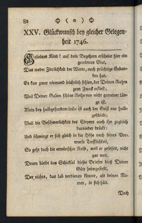 82-84, XXV. Glückwunsch bey gleicher Gelegenheit 1746