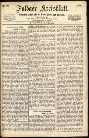 Ausgabe vom Mittwoch, den 20. Dezember 1876.