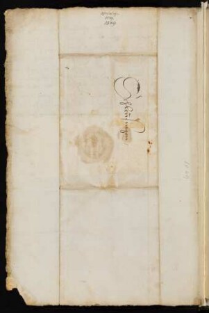 Eintrag mit Orts- und Jahresangabe, Adresse