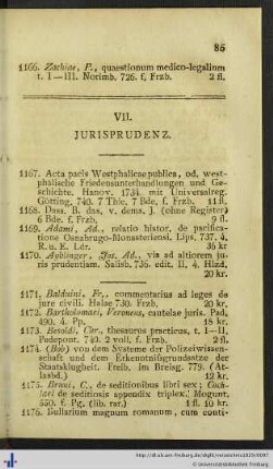 VII. Jurisprudenz