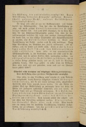 76 Sicherheit nicht vereinbar, mit festgelegter Rüstungsbeschränkung; denn Herstellung eines gerechten Gleichgewichts unmöglich.