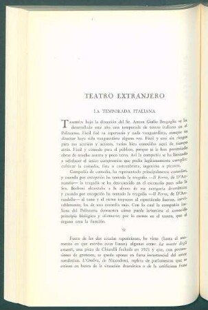 La temporada italiana