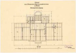 Kranken- und Siechenhaus, Brüssow Vorentwurf: Balkenlagen Erdgeschoss 1:100
