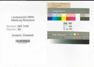 Entnazifizierung Elisabeth Josephs , geb. 01.01.1888 (Dentistin)