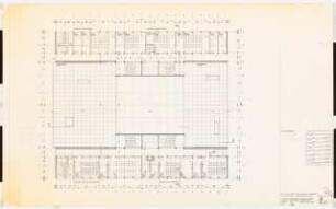 Pädagogische Hochschule, Duisburg Grünflächen: Seminargebäude Grundriss 3. Obergeschoss 1:100