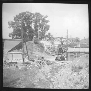 Brückenbaustelle Ort unbekannt li. Weite ca. 4,5 m