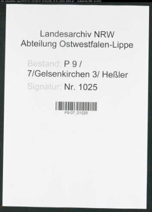 Sterberegister Standesamt Gelsenkirchen 3 Heßler