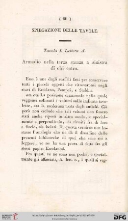 Spiegazione delle tavole