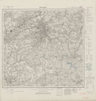 4808 (alte Nr.: 2781) Solingen, Meßtischblatt (4cm - Karte)