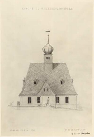 Olbernhau-Oberneuschönberg, Evangelische Pfarrkirche, Nordansicht