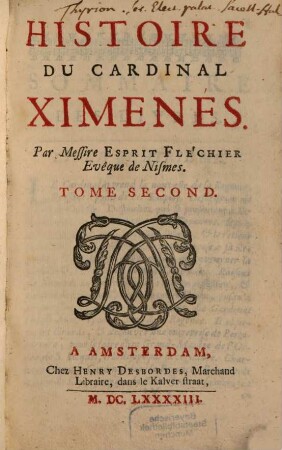 Histoire Du Cardinal Ximenés, 2