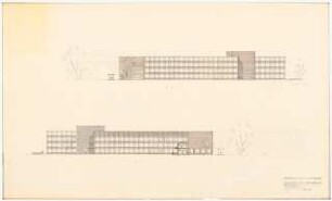 Technische Universität Berlin Elektrotechnische Institute, 2. Bauabschnitt: Ansichten 1:200