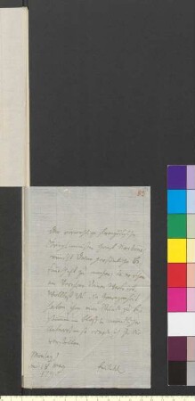 Brief von Einsiedel-Scharfenstein, Friedrich Hildebrand von an Goethe, Johann Wolfgang von