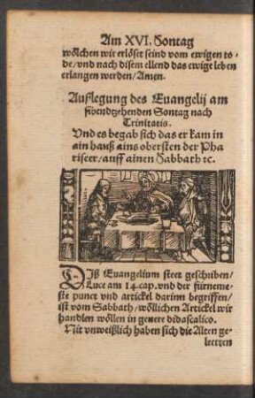 Außlegung des Evangelii am sibendtzehenden Sontag nach Trinitatis.