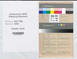 Entnazifizierung Anna Mueller, geb. 06.02.1900 (Postsekretaerin)