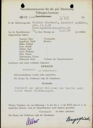 Rieckert, Wilhelm