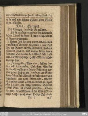 Das 2. Exempel Deß Königs Jacobi in Engelland.