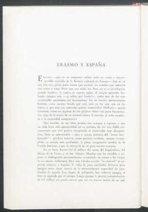 Erasmo y España